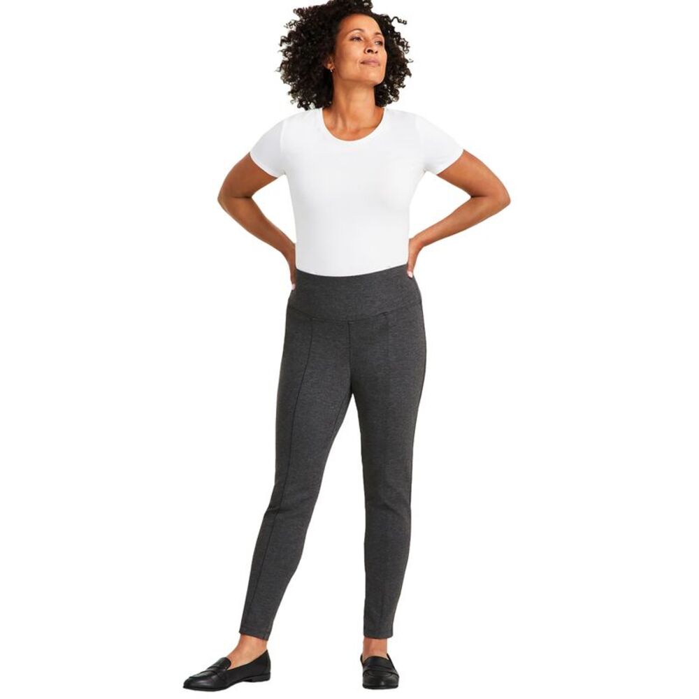 Petite Pont�-Knit Mid-Rise Pants, Petite & Petite Short
